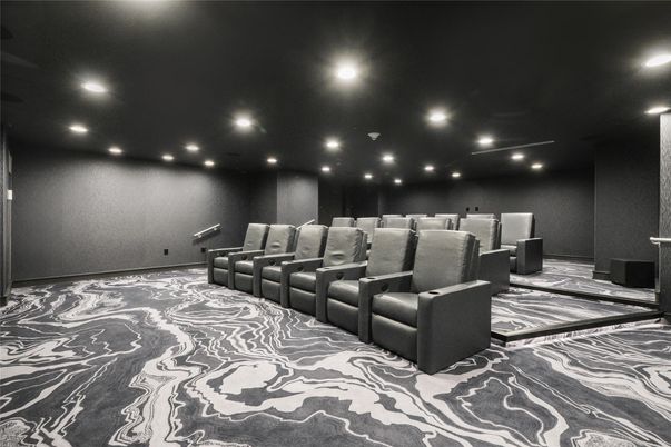 Home Theatre Room, Interior, Recessed Lighting, Theatre Room