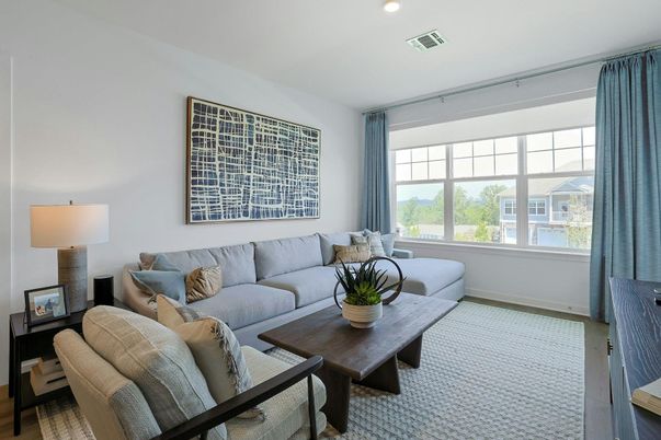 Interior, Living room, Recessed Lighting