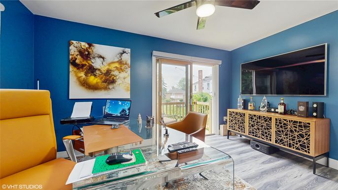 Home Office, Interior, Wood Texture Flooring