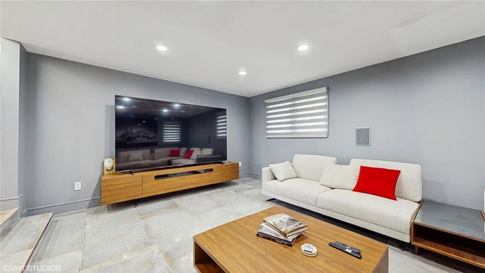 Interior, Living room, Recessed Lighting