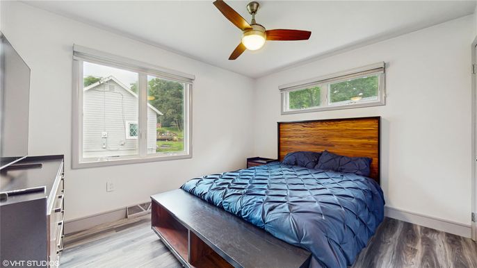Bedroom, Interior, Wood Texture Flooring