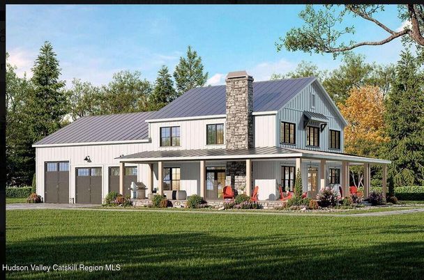 Attached, Exterior, Facade, Farmhouse