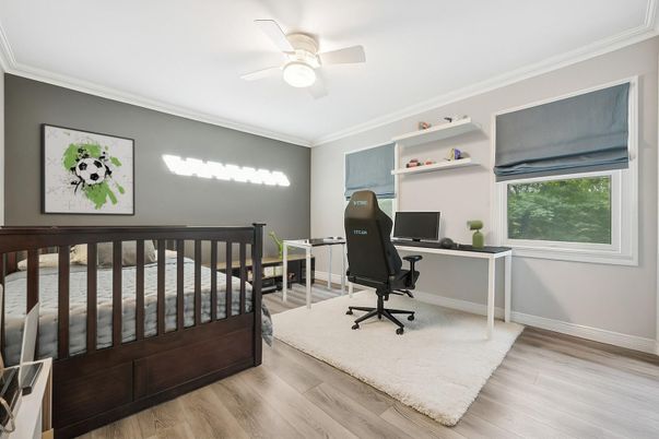 Home Office, Interior, Wood Texture Flooring