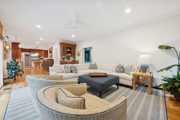 Interior, Kitchen, Living room, Pendant Lights, Recessed Lighting, Stainless Steel Appliances, Wood Texture Flooring