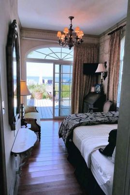 Bedroom, Chandelier, Interior, Wood Texture Flooring