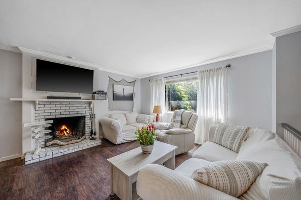 Fireplace, Interior, Living room, Wood Texture Flooring
