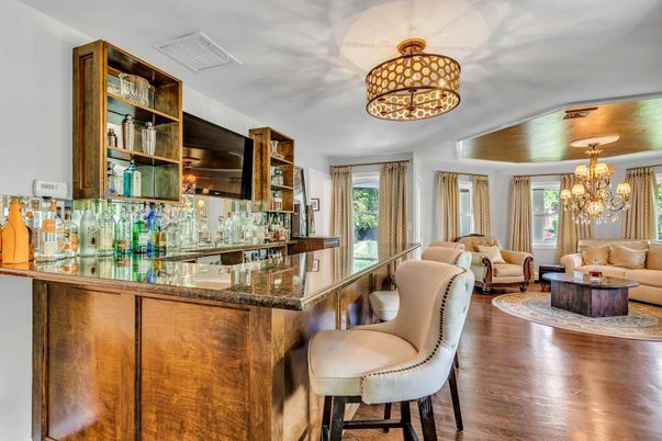 Chandelier, Interior, Living room, Wood Texture Flooring