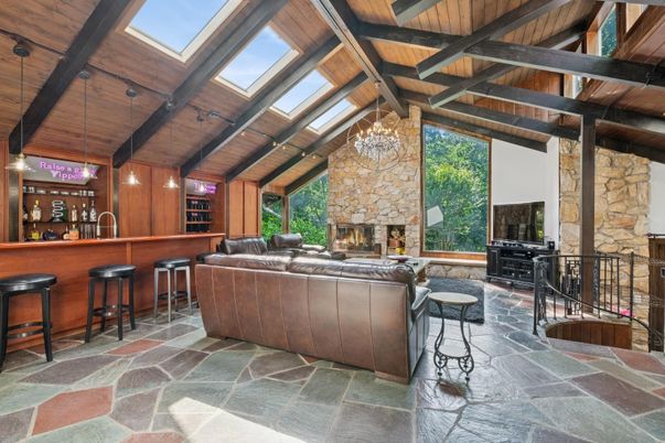 Fireplace, Interior, Stone Walls, Wooden Beams, Wooden Ceilings