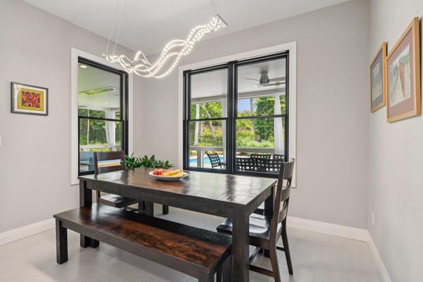 Dining room, Interior, Pendant Lights