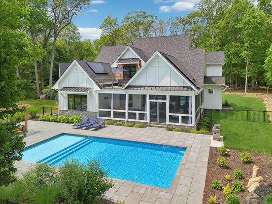 Exterior, Pool, Solar Panels