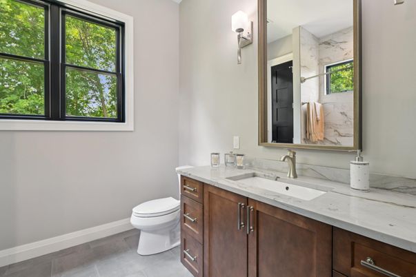 Bathroom, Interior, Marble Walls