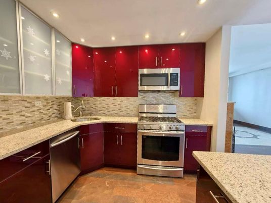 Interior, Kitchen, Recessed Lighting, Stainless Steel Appliances