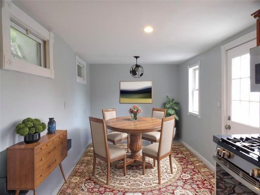 Dining room, Interior, Recessed Lighting