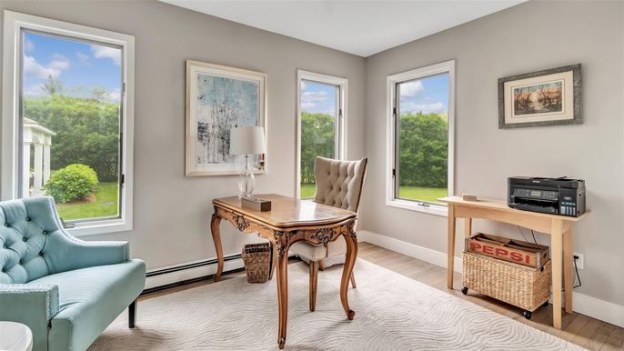 Home Office, Interior, Wood Texture Flooring