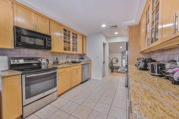 Interior, Kitchen, Recessed Lighting, Stainless Steel Appliances