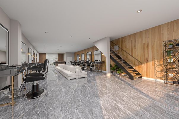 Interior, Marble, Recessed Lighting, Wooden Walls