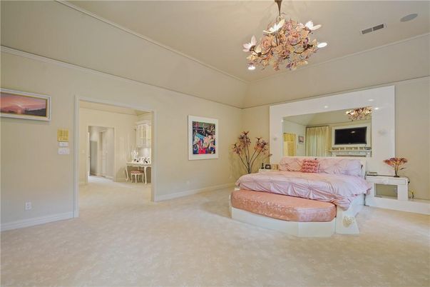 Bedroom, Chandelier, Interior