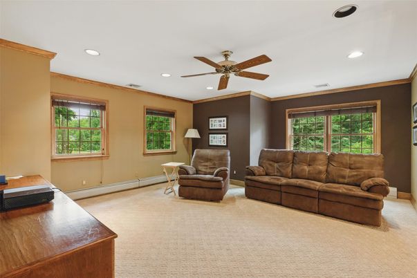 Interior, Living room, Recessed Lighting