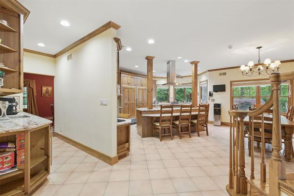 Chandelier, Dining room, Interior, Kitchen, Recessed Lighting