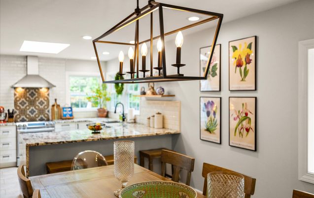 Interior, Kitchen, Pendant Lights, Recessed Lighting