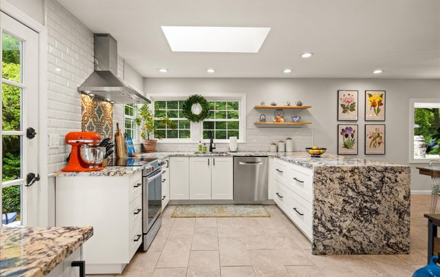 Interior, Kitchen, Recessed Lighting, Stainless Steel Appliances