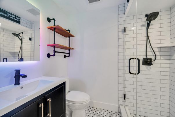 Bathroom, Glass Shower, Interior
