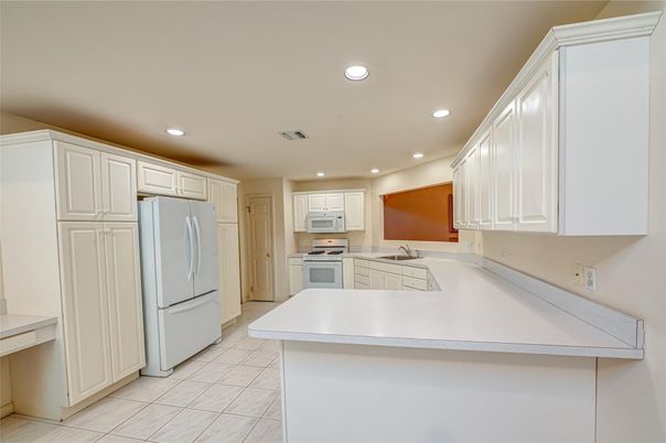Interior, Kitchen, Marble, Recessed Lighting