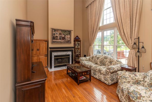 Fireplace, Interior, Living room, Wood Texture Flooring
