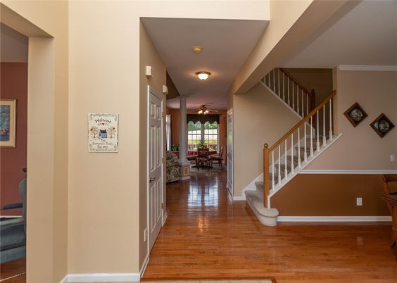 Dining room, Interior, Wood Texture Flooring