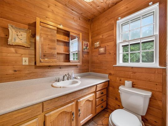Bathroom, Interior, Wooden Ceilings, Wooden Walls