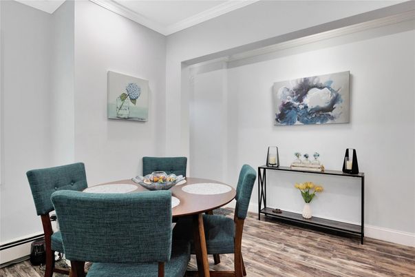 Dining room, Interior, Wood Texture Flooring