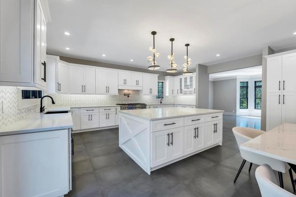 Dining room, Interior, Kitchen, Pendant Lights, Recessed Lighting