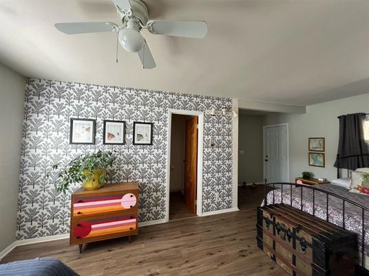 Bedroom, Interior, Wood Texture Flooring