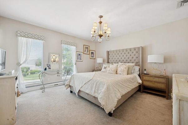 Bedroom, Chandelier, Interior
