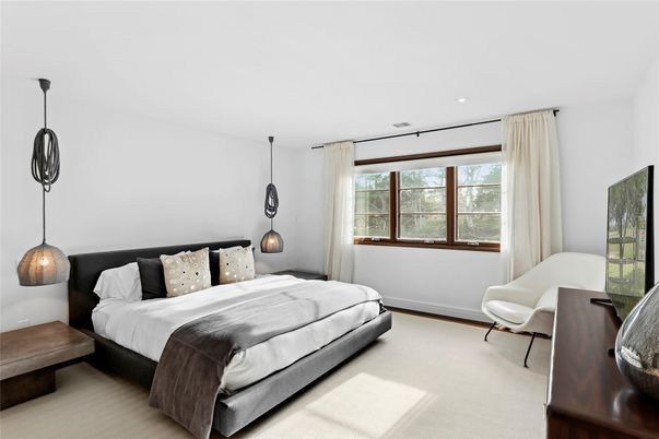Bedroom, Interior, Pendant Lights, Recessed Lighting