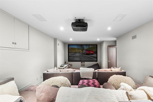 Interior, Living room, Recessed Lighting