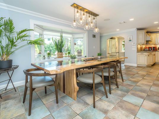 Dining room, Interior, Kitchen, Pendant Lights, Recessed Lighting