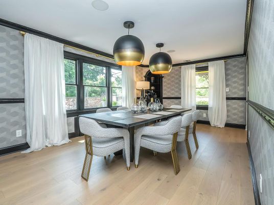 Dining room, Interior, Wood Texture Flooring