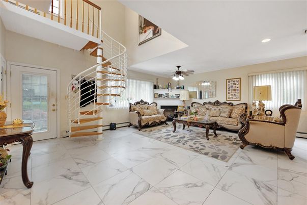 Interior, Living room, Marble, Recessed Lighting