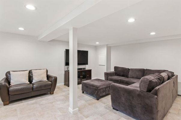 Interior, Living room, Recessed Lighting