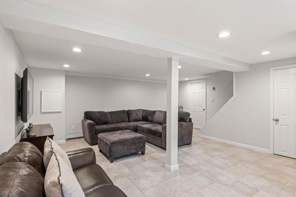 Interior, Living room, Recessed Lighting