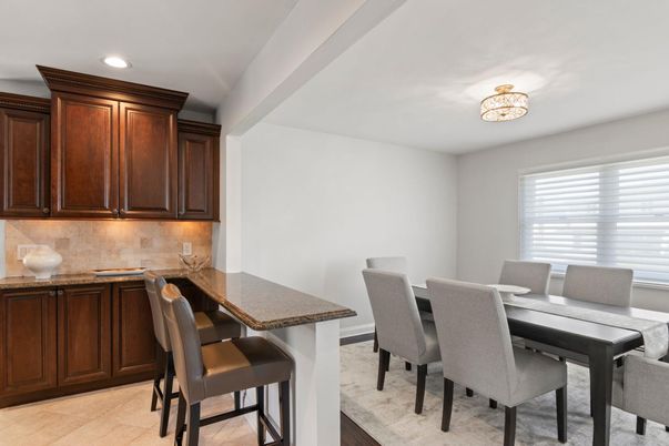 Dining room, Interior, Recessed Lighting