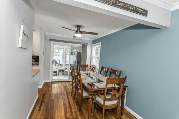 Dining room, Interior, Wood Texture Flooring