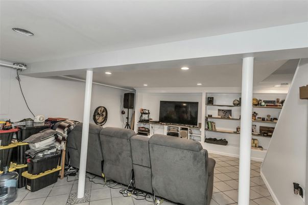 Interior, Living room, Recessed Lighting