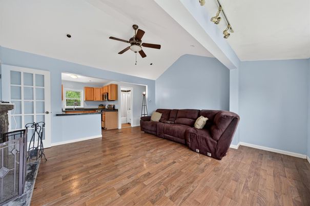 Interior, Kitchen, Living room, Wood Texture Flooring