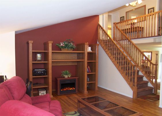 Fireplace, Interior, Wood Texture Flooring