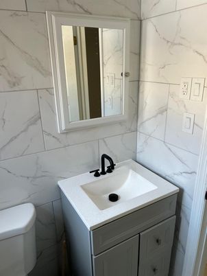 Bathroom, Interior, Marble Walls