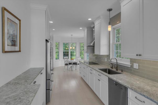 Dining room, Interior, Kitchen, Pendant Lights, Recessed Lighting