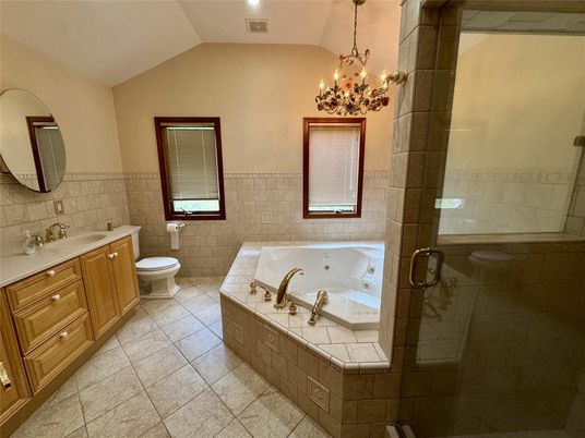 Bathroom, Chandelier, Interior