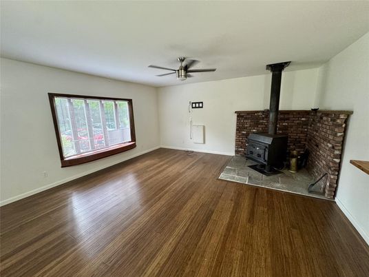 Empty room, Fireplace, Interior, Wood Texture Flooring